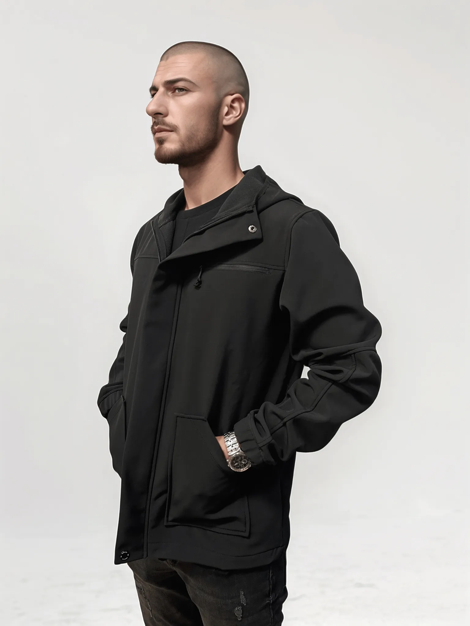 Black Vital Zip Jacket