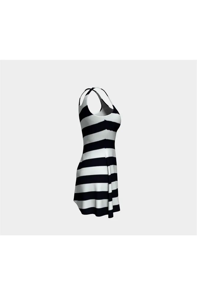 Bold Stripe Flare Dress