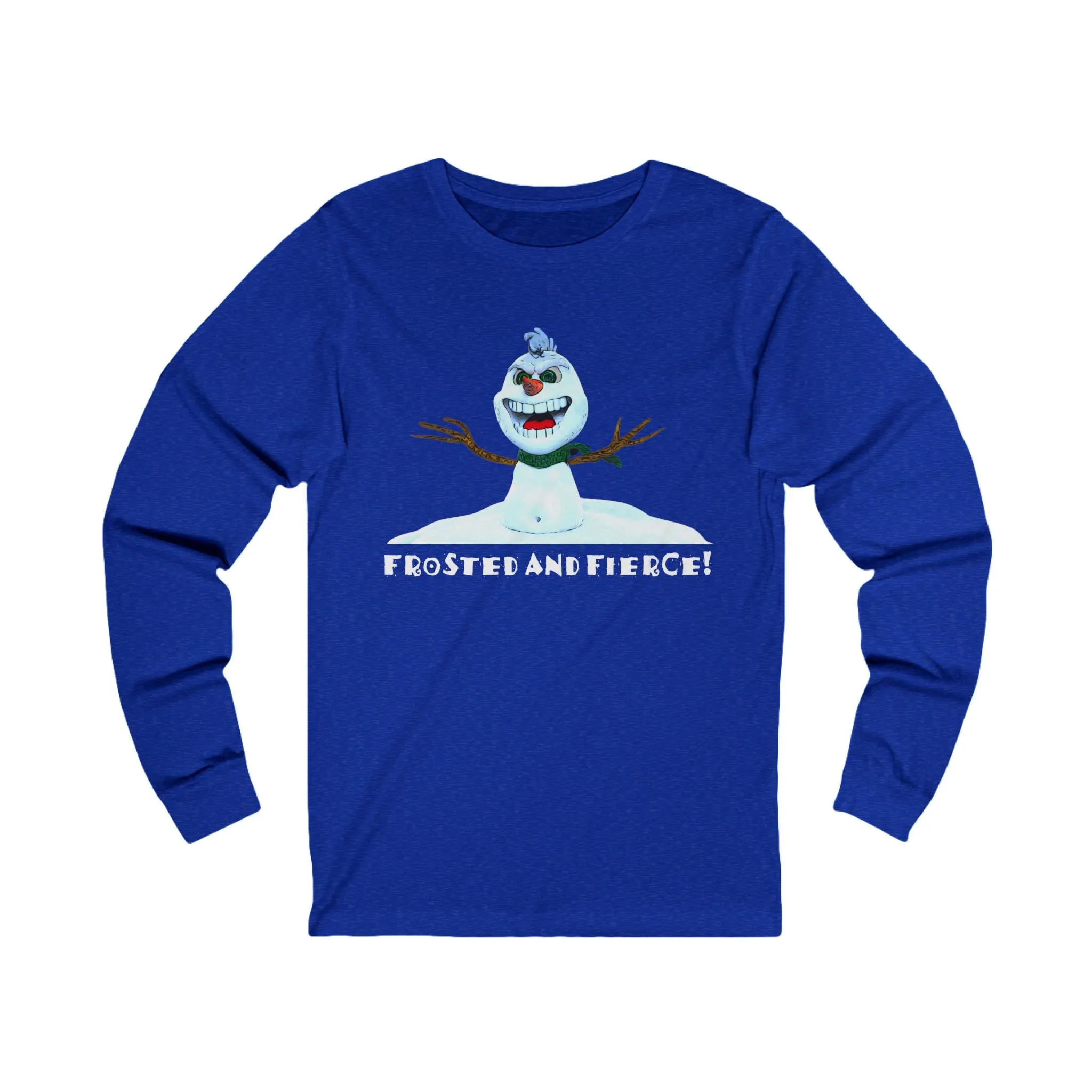 Crazy Snowman Unisex Jersey Long Sleeve Tee