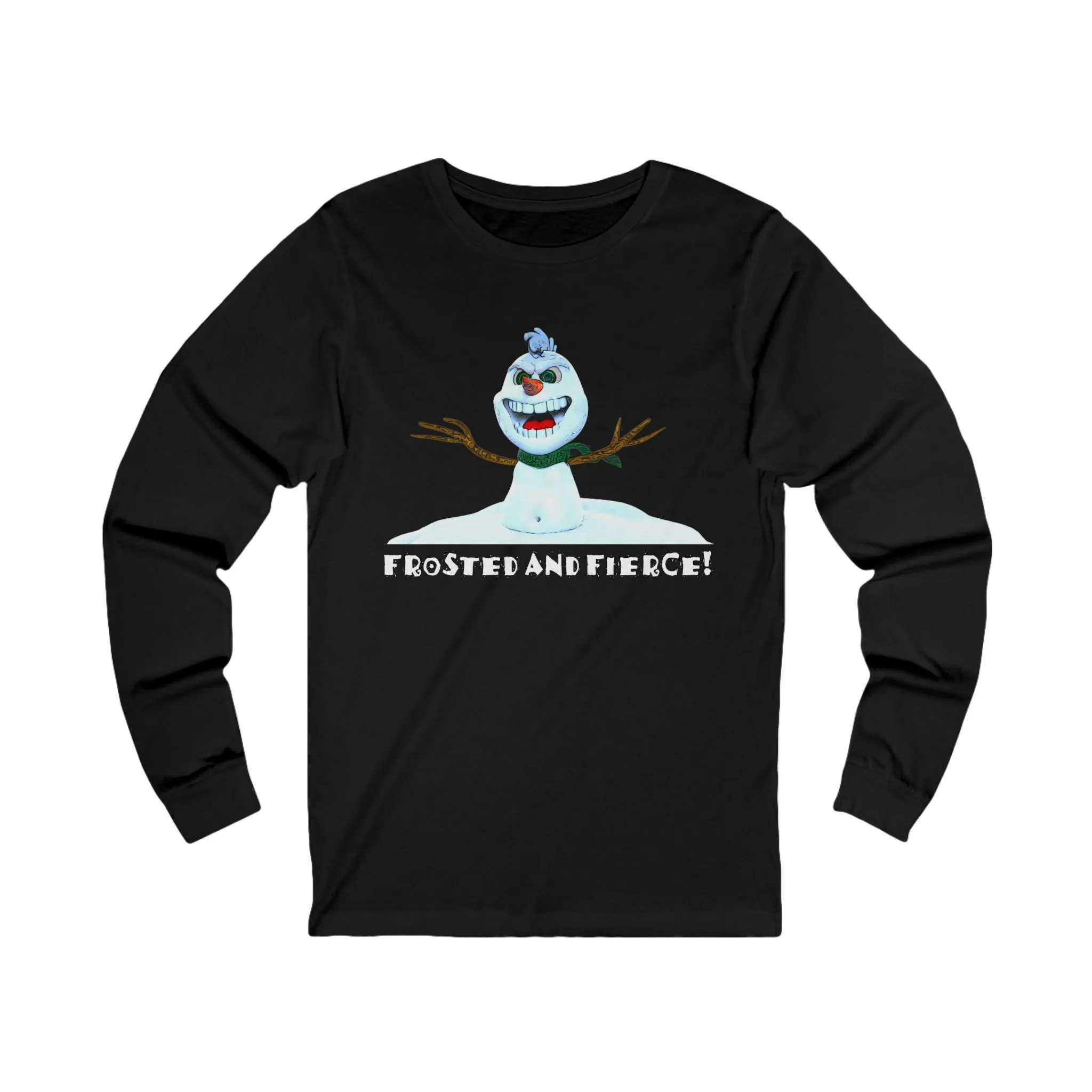 Crazy Snowman Unisex Jersey Long Sleeve Tee