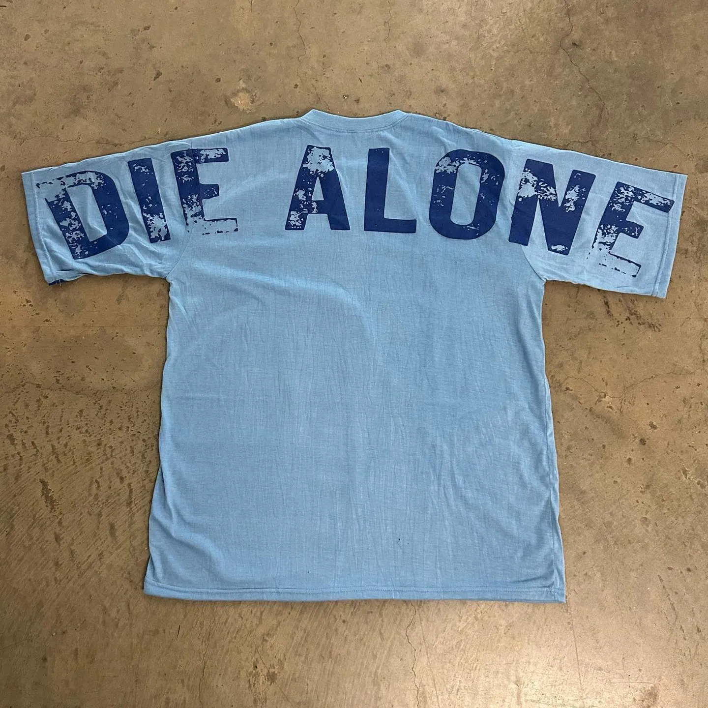 Die Alone printed casual street cotton T-shirt