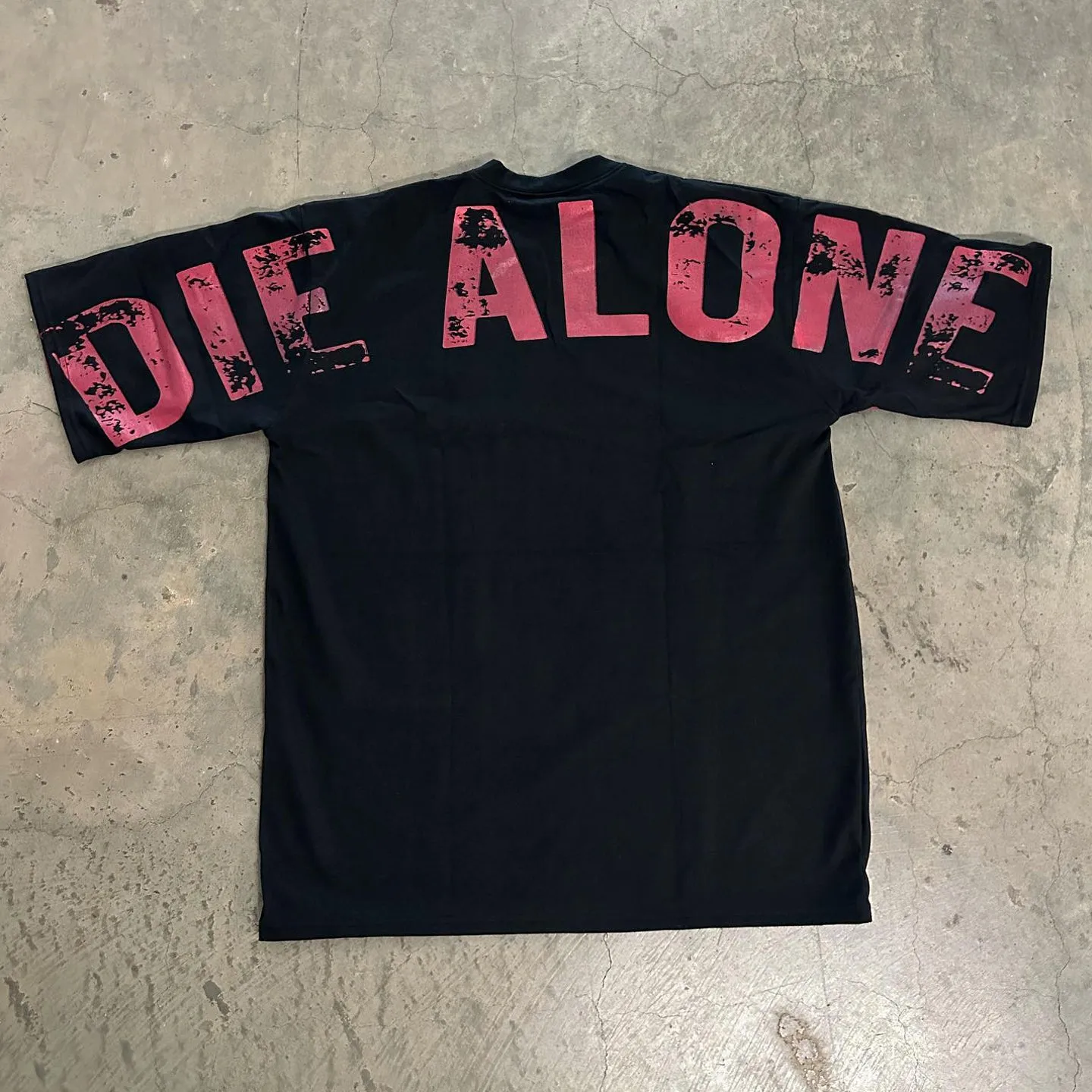 Die Alone printed casual street cotton T-shirt