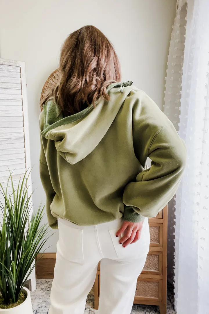 Elastic Hem Hoodie