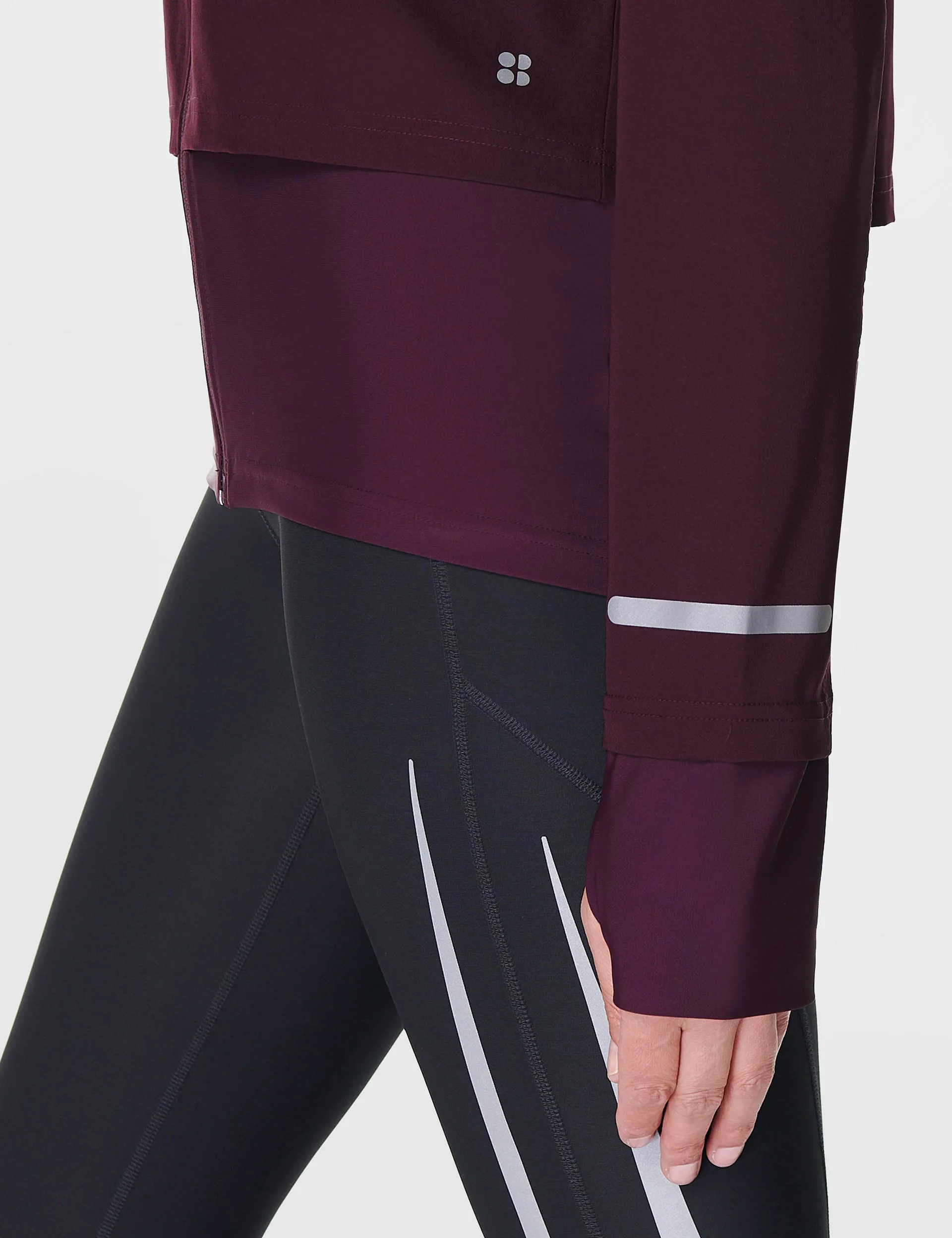 Fast Track Running Jacket - Midnight Cherry Purple