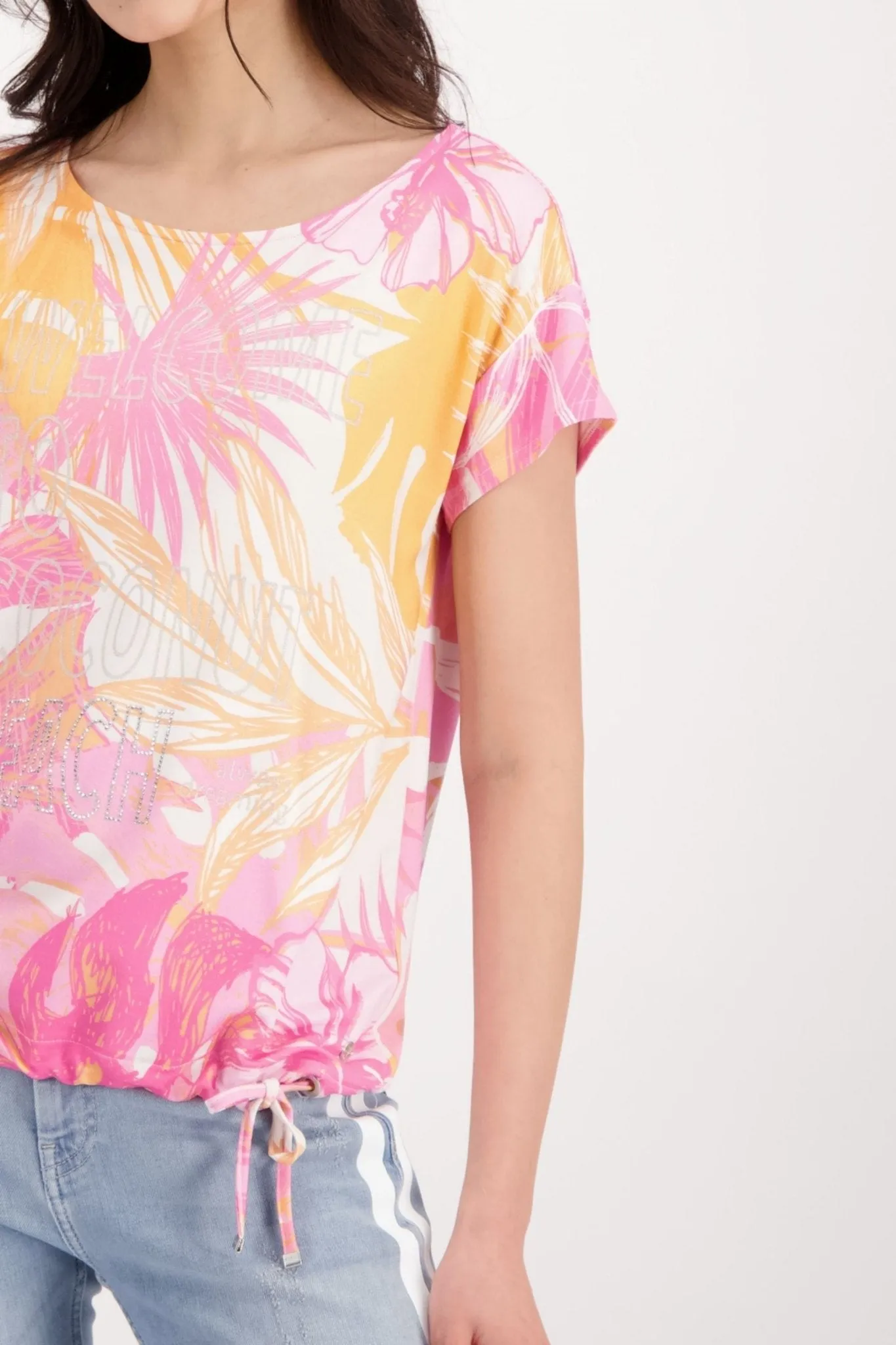 FLORAL TEE - 407945MNR