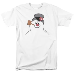 Frosty The Snowman Frosty Face Mens T Shirt White