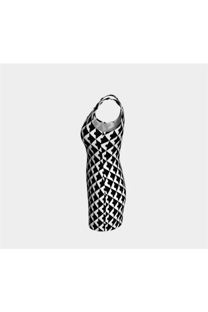 Geo Matrix Bodycon Dress