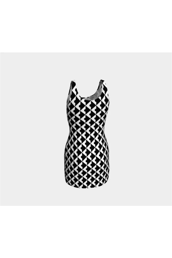 Geo Matrix Bodycon Dress