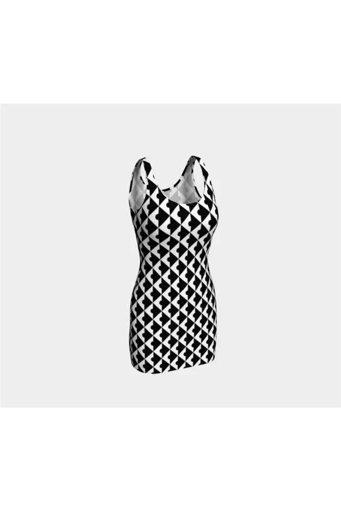 Geo Matrix Bodycon Dress