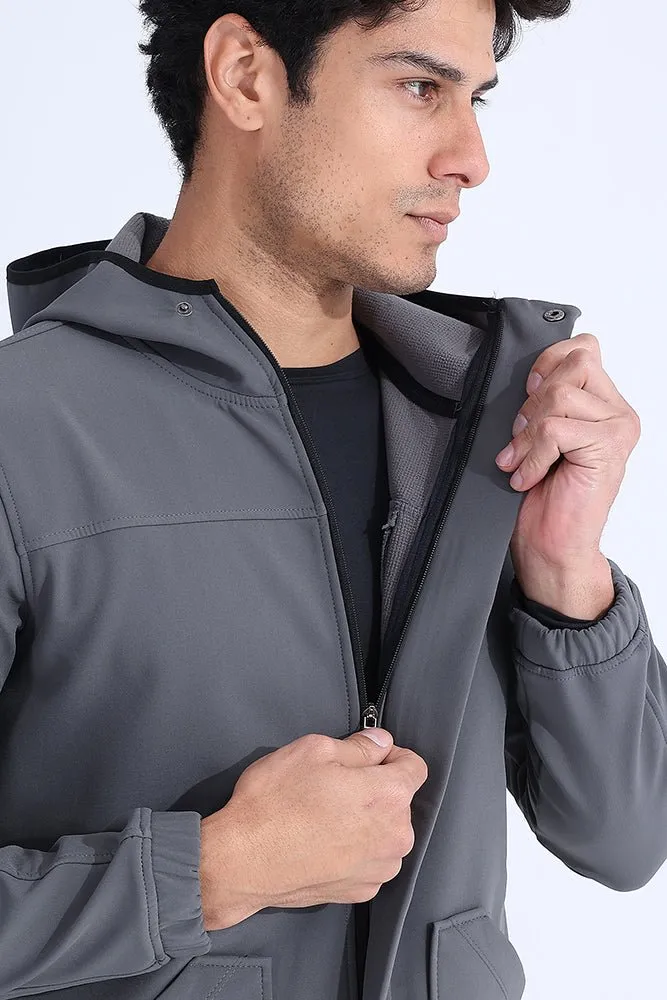 Gray Vital Zip Jacket