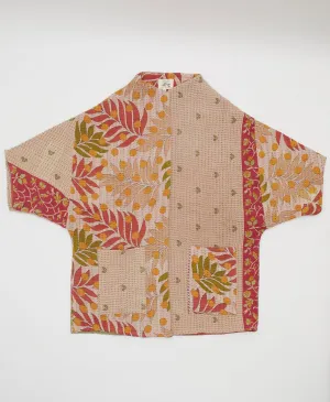 Kantha Cocoon Quilted Jacket - No. 230715 - Large