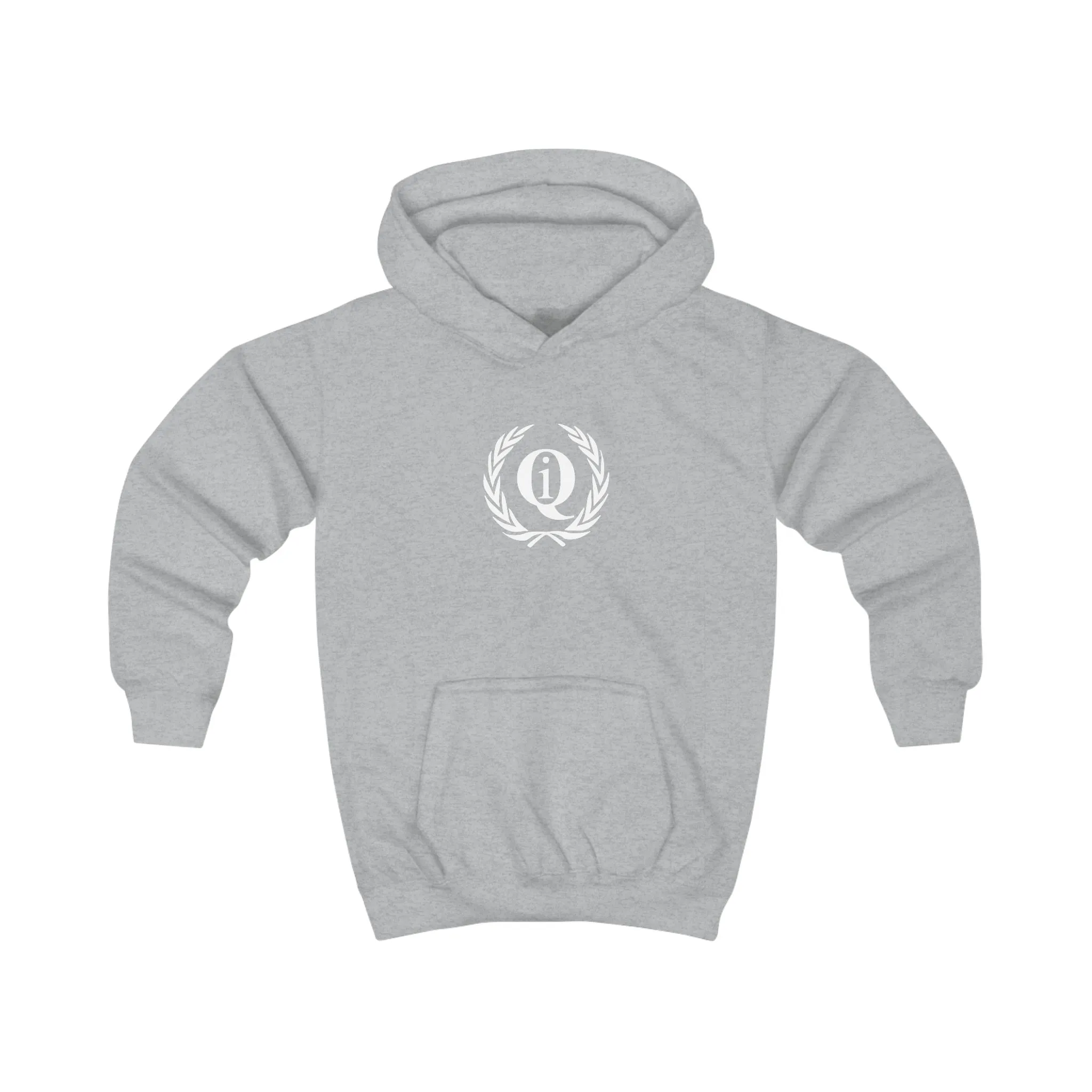 Kids Cozy White Hoodie with Logo - Perfect for Playtime and Everyday Wear