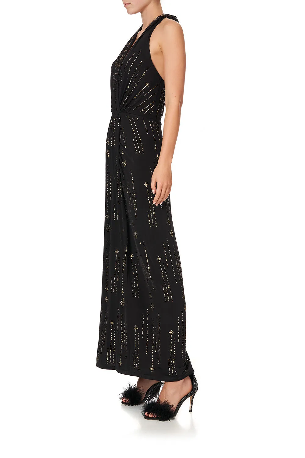 LONG JERSEY HALTER DRESS LADY STARDUST