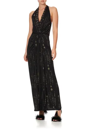 LONG JERSEY HALTER DRESS LADY STARDUST