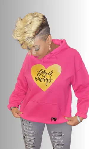 Love Gold Heart hoodie | By Duffle Bag Forever