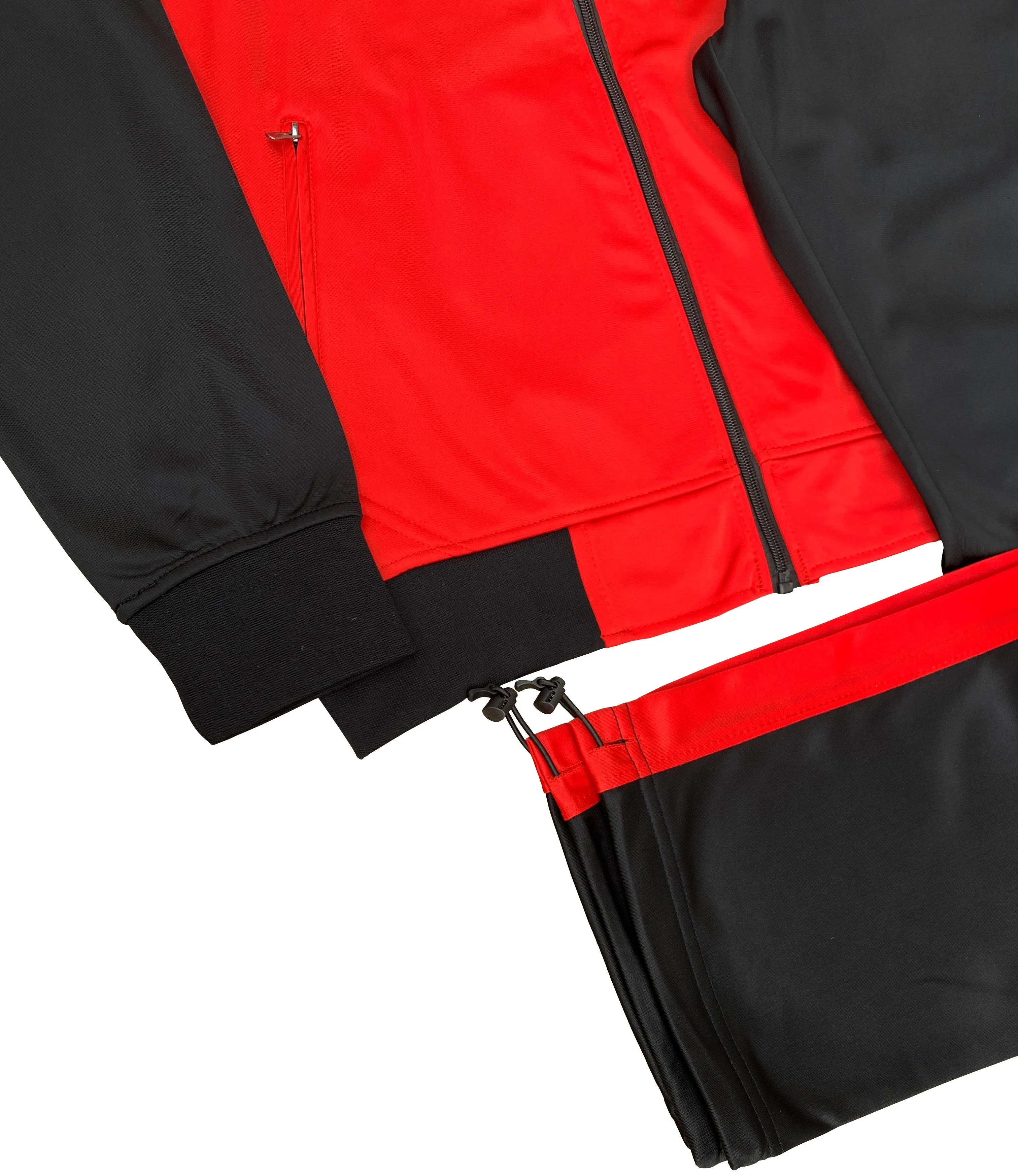 Men’s 2-Piece Tracksuit Traditional Coral Blocks Active Track Jacket and Track pants Outfit