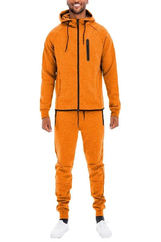 Mens Full Zip Sweatpants and Jacket Set