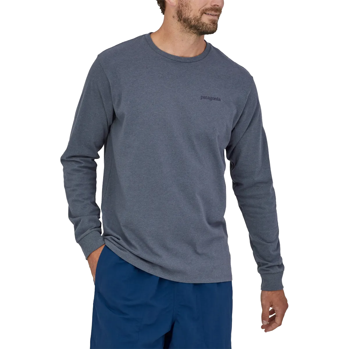 Men's Long-Sleeved Line Logo Ridge Responsibili-Tee