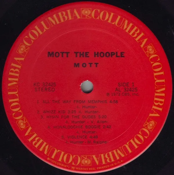 Mott The Hoople - Mott (LP, Album, San) (VG)