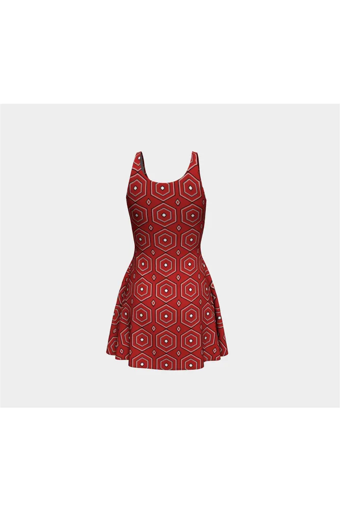 Neo Geo Flare Dress