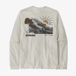 Patagonia L/S Earthsuits Responsibili-Tee-Birch White