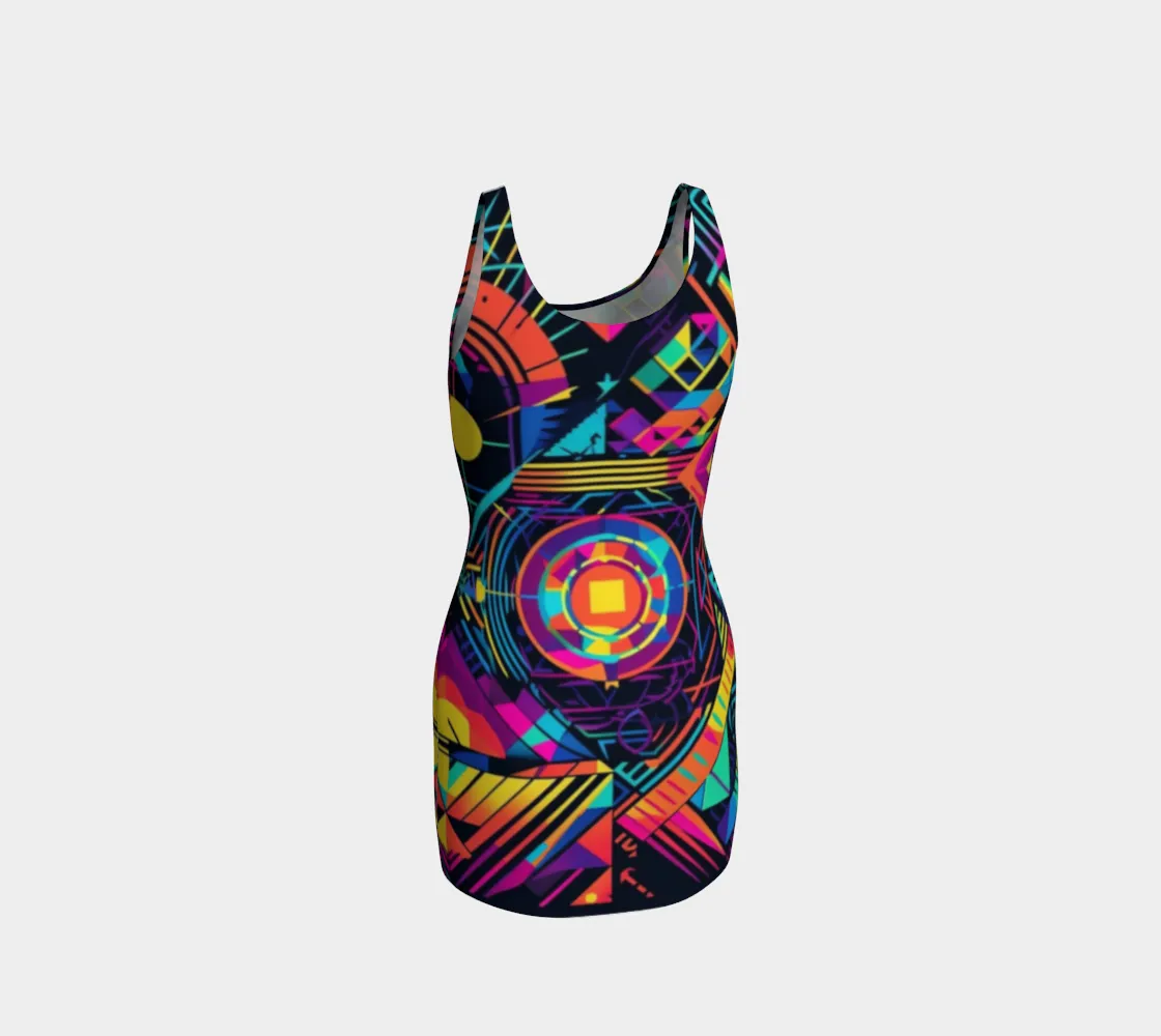 PORTAL BODYCON DRESS  | ACIDMATH AI