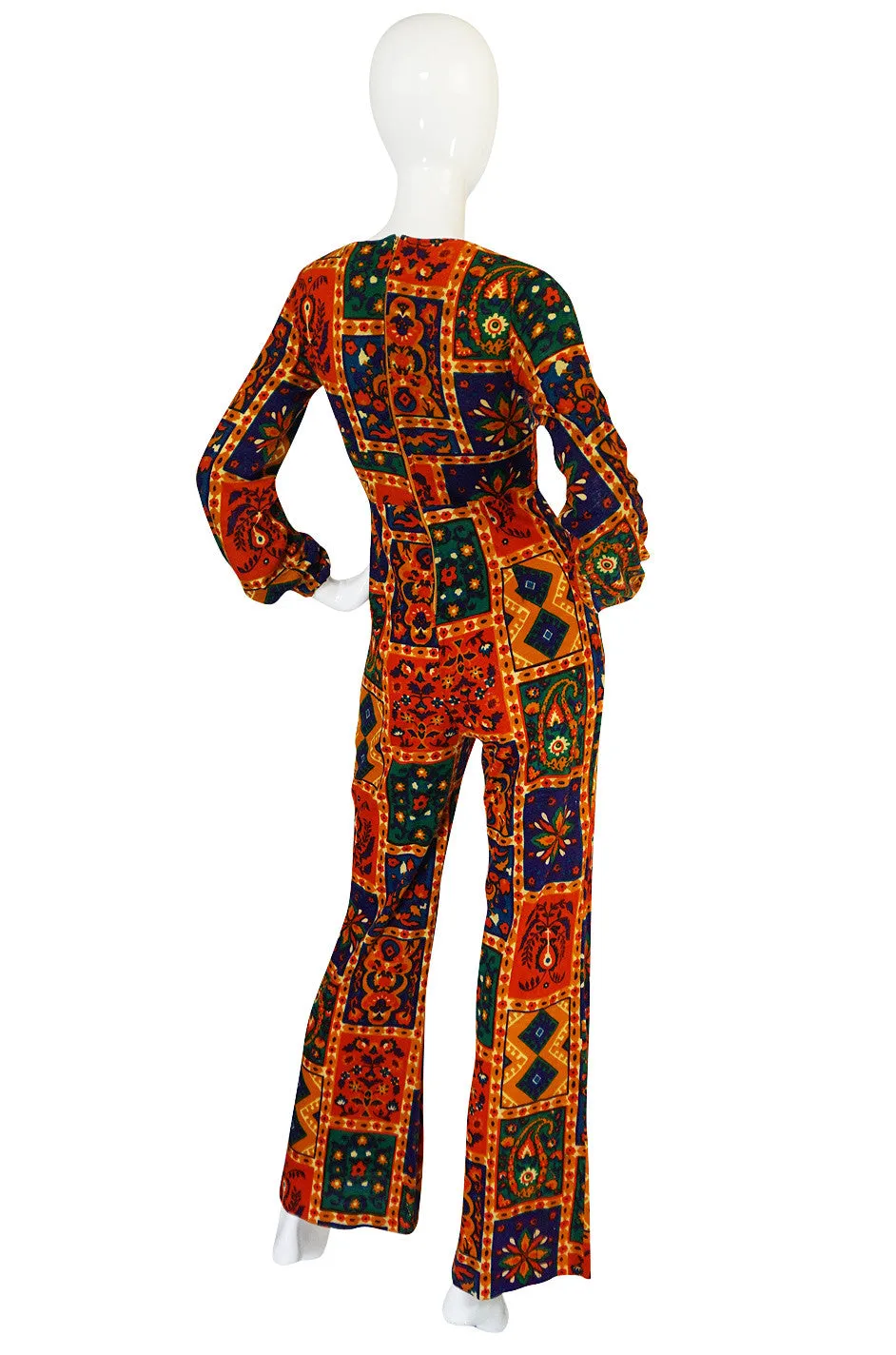 Rare c1975 Printed Willi Smith "Digits" Jumpsuit