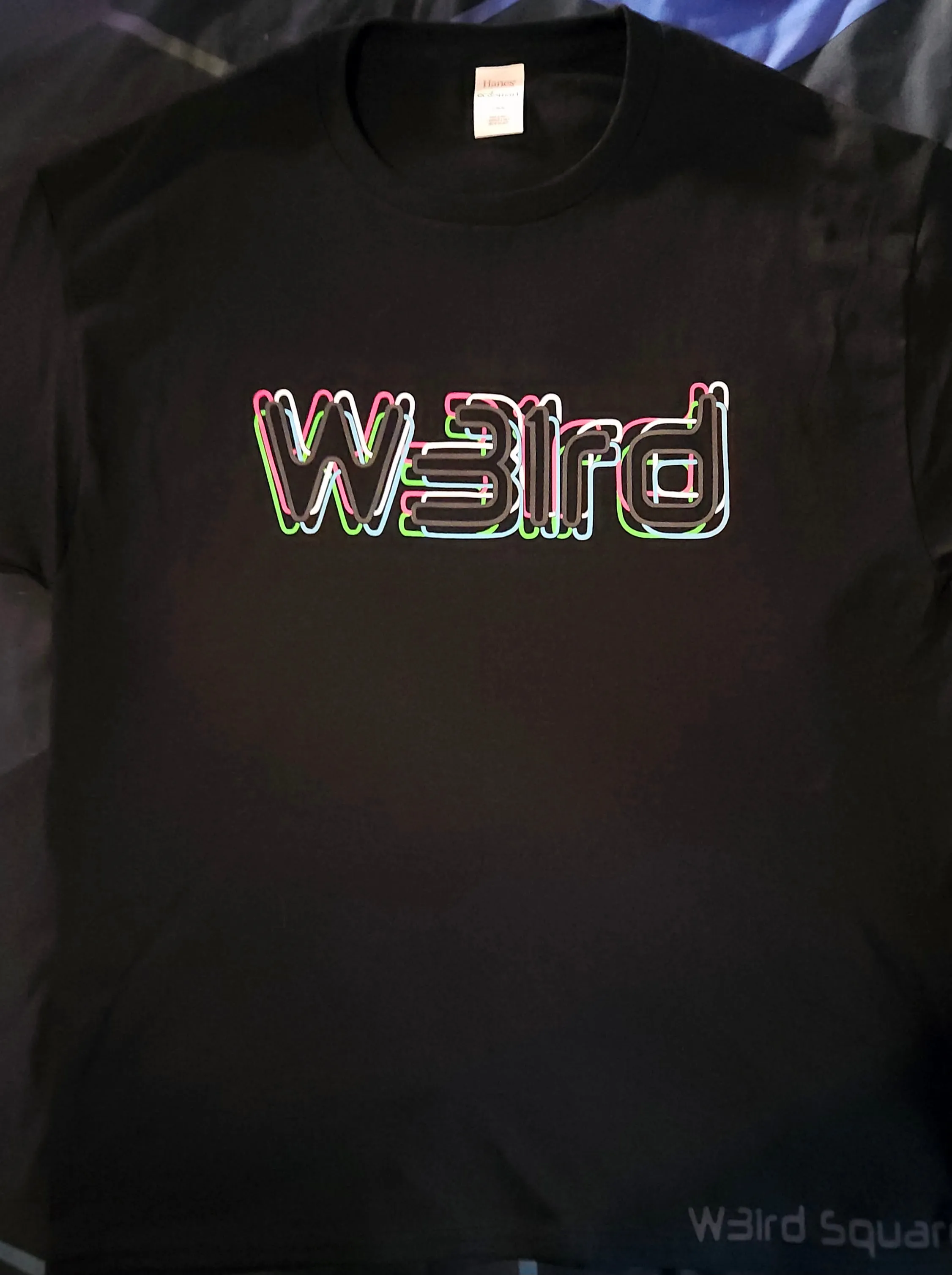 Reflective Glitchy W31rd T Shirt