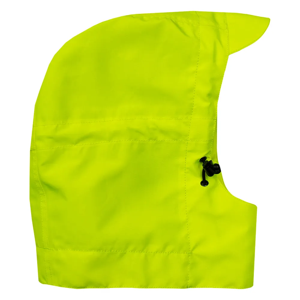 Safety Hood Hi Vis Lime Ultimate Hood with Bill Waterproof & Breathable