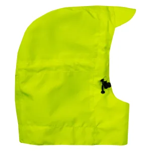 Safety Hood Hi Vis Lime Ultimate Hood with Bill Waterproof & Breathable