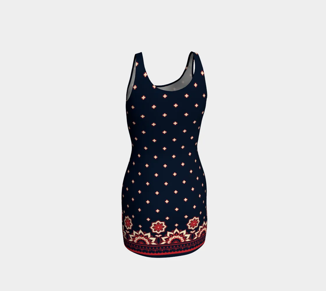 Starry Garden Bodycon Dress