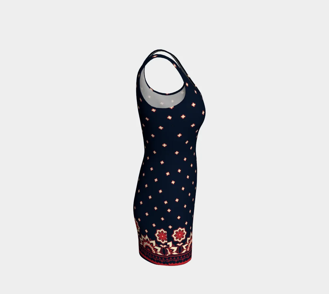 Starry Garden Bodycon Dress