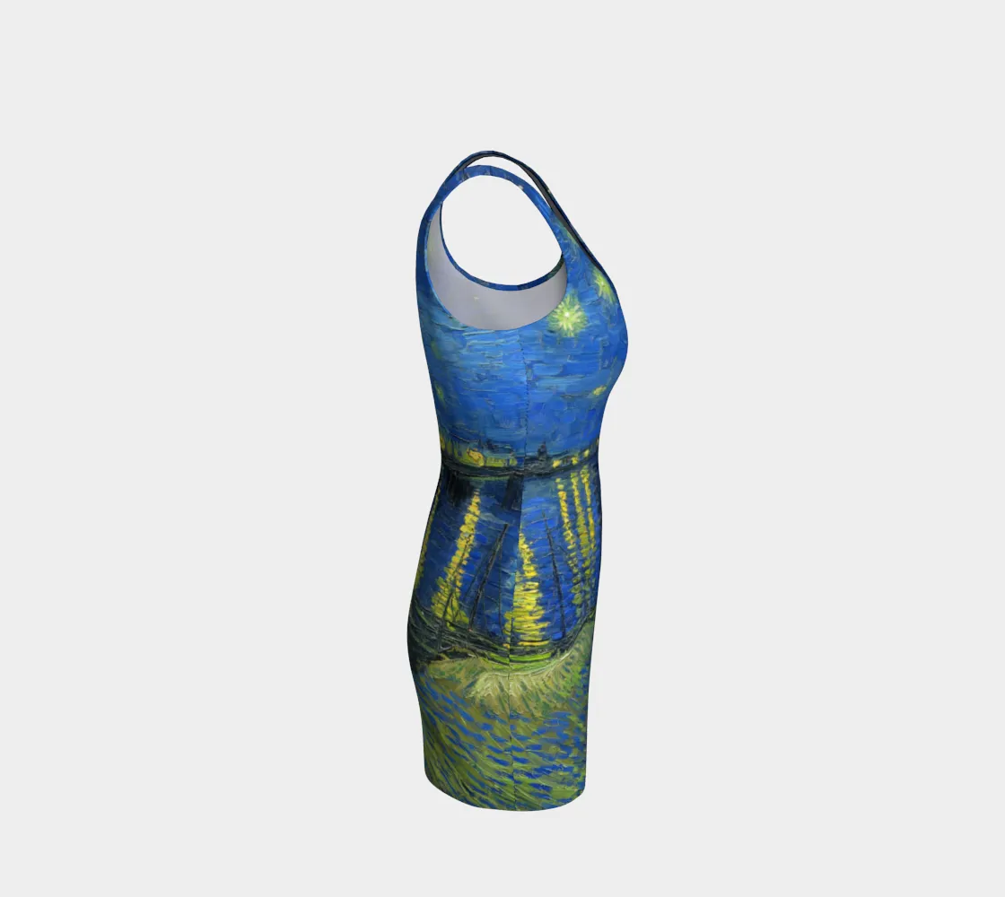 Starry Nights Over The Rhone Bodycon Dress