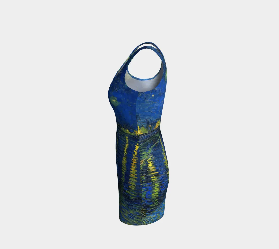 Starry Nights Over The Rhone Bodycon Dress