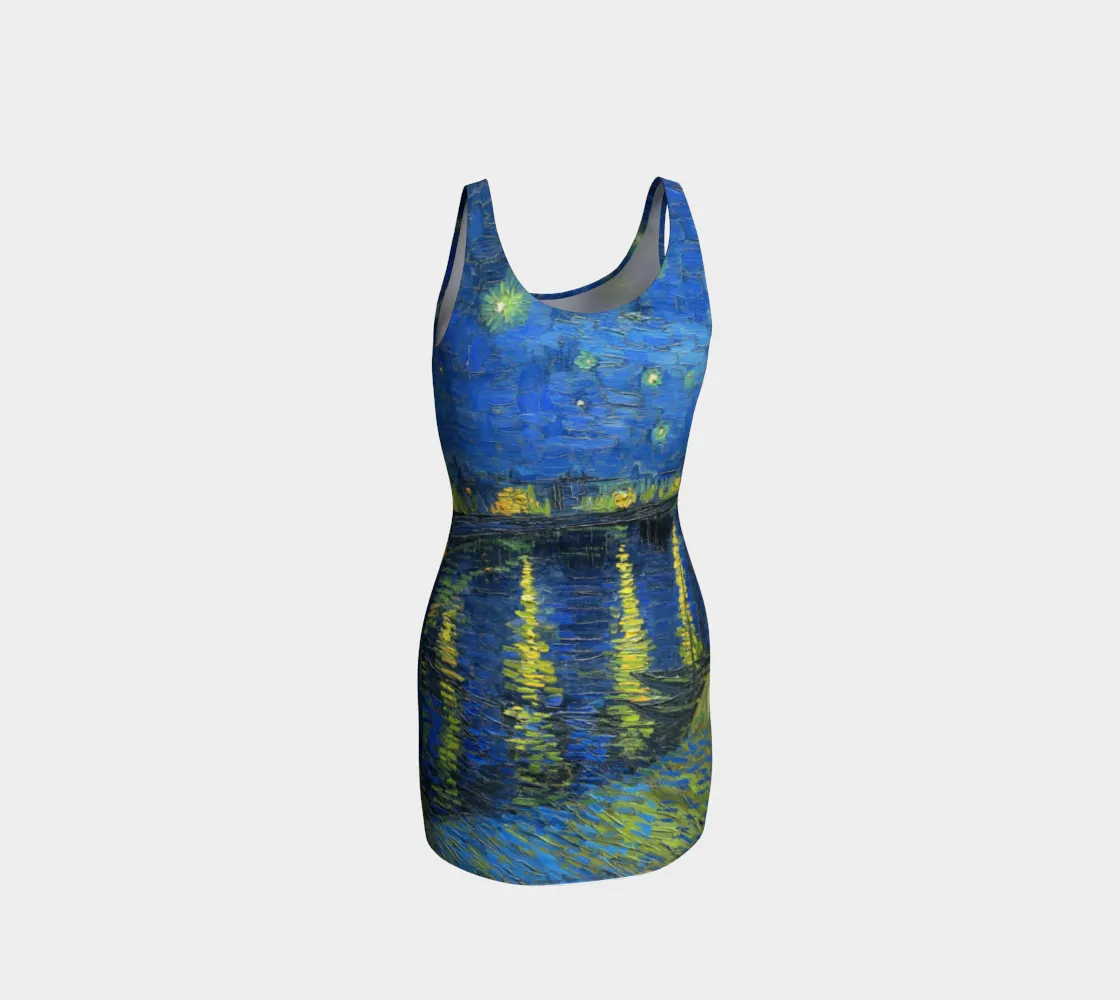 Starry Nights Over The Rhone Bodycon Dress