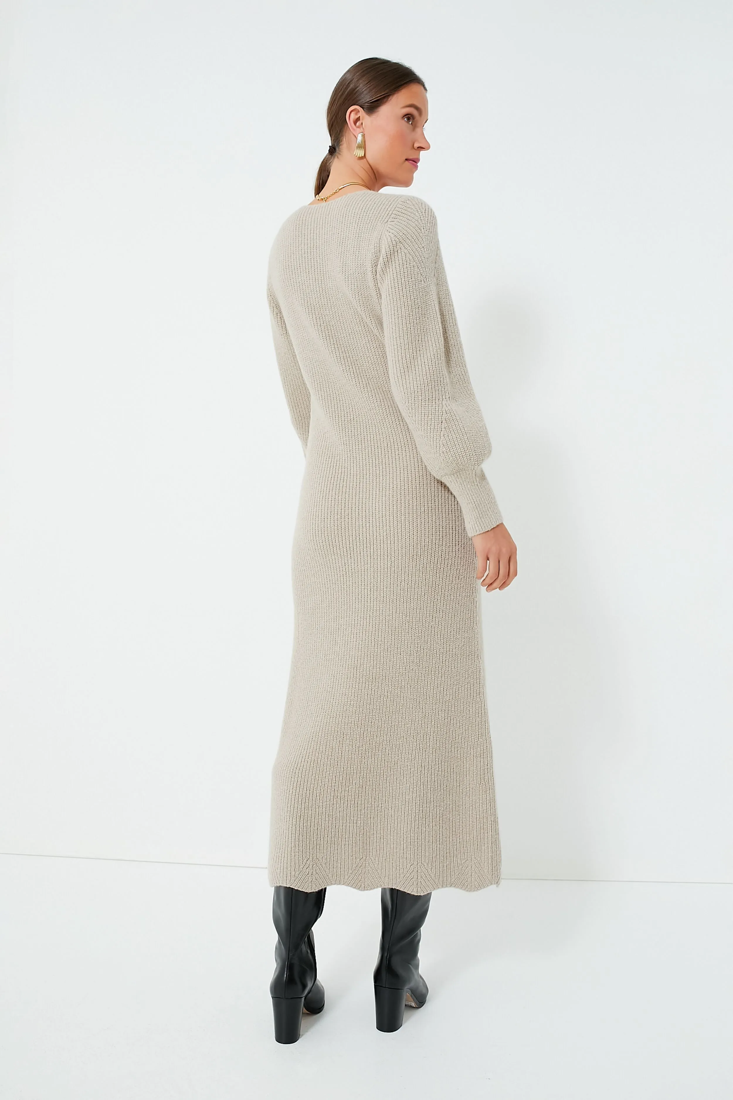 Taupe Bellagio Knit Dress