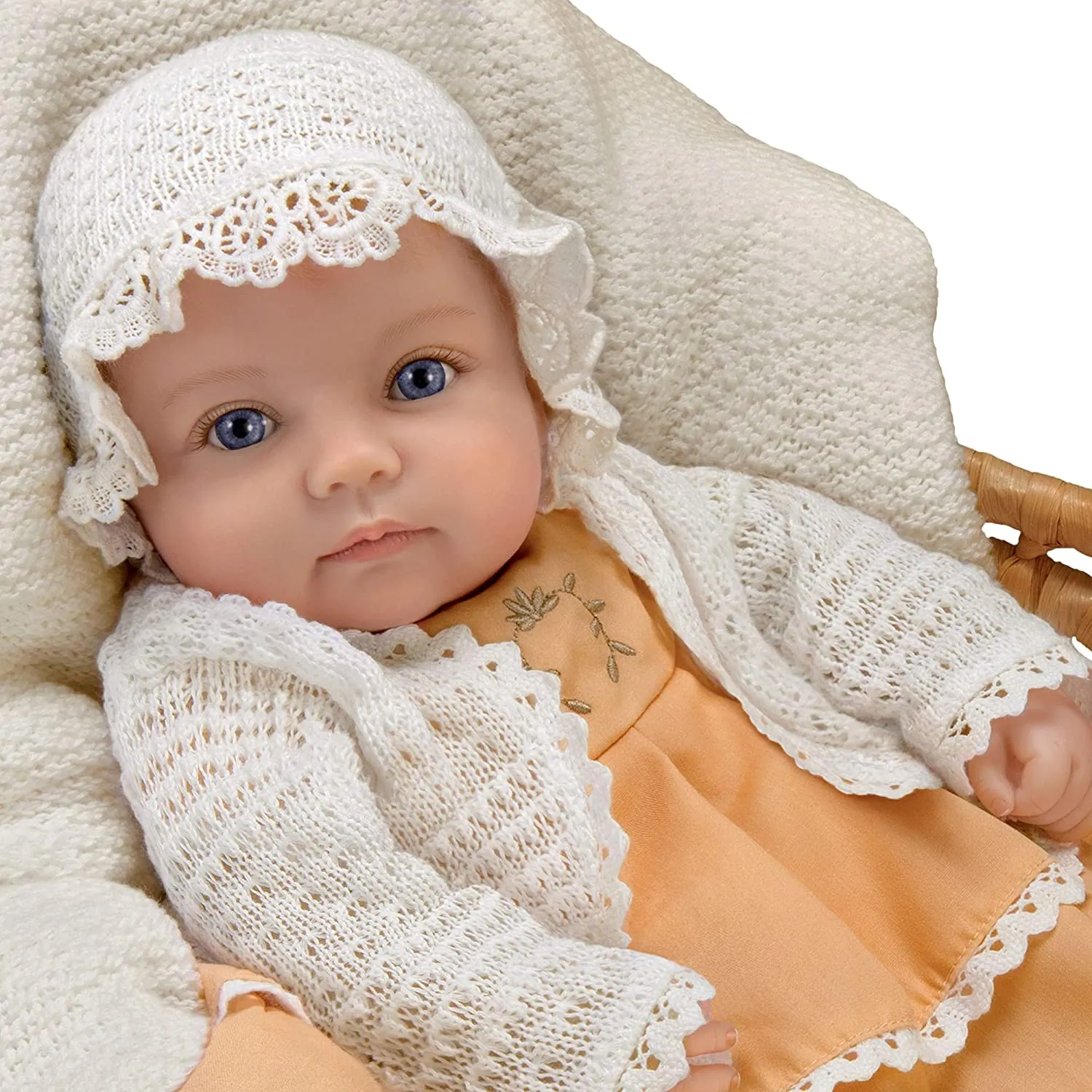 The Ashton-Drake Galleries Such A Doll Photo Contest Collection Issue #7: 'Rosalie' Baby Doll Handcrafted Lifelike with RealTouch® Vinyl and Hand-Rooted Hair by Ping Lau 17-Inches