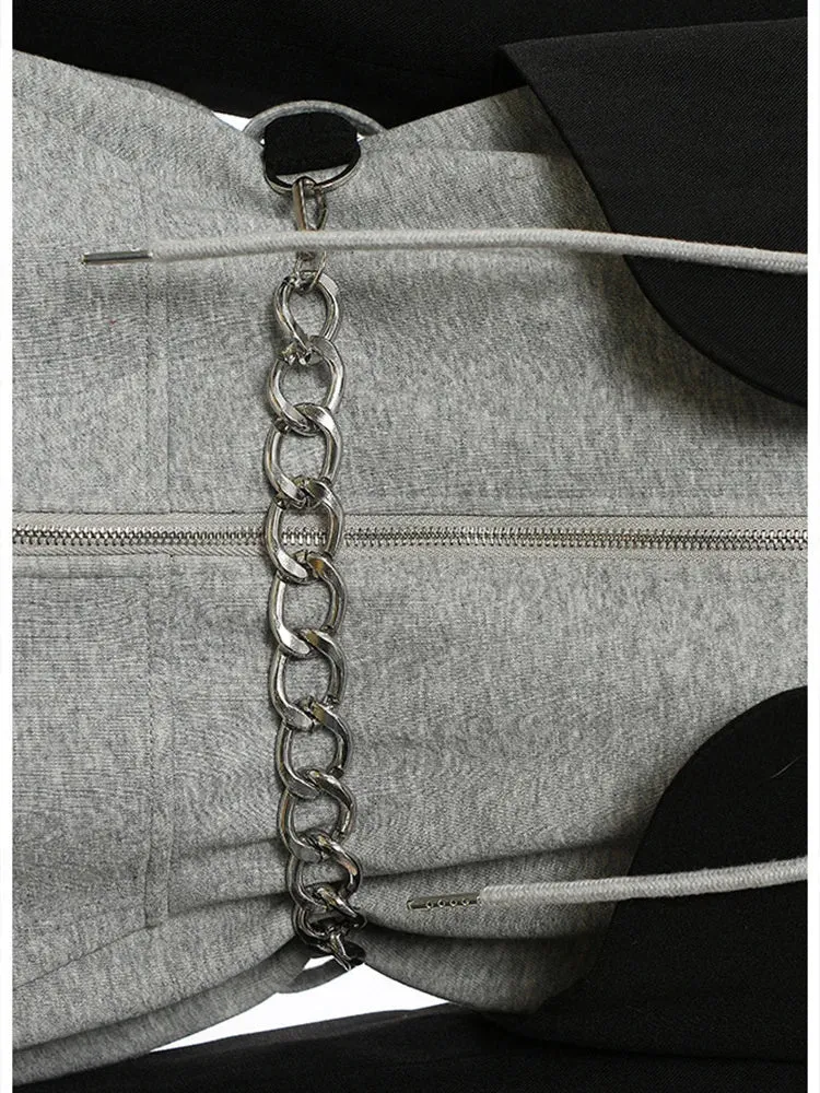 Women's Cozy Luxury Gray Zip-Up Hoodie