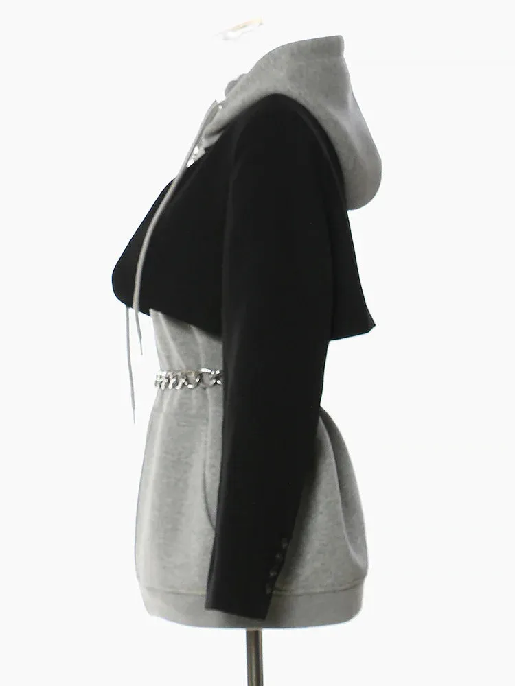 Women's Cozy Luxury Gray Zip-Up Hoodie