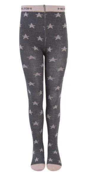 Wool/Cotton Blend Tights: Stars